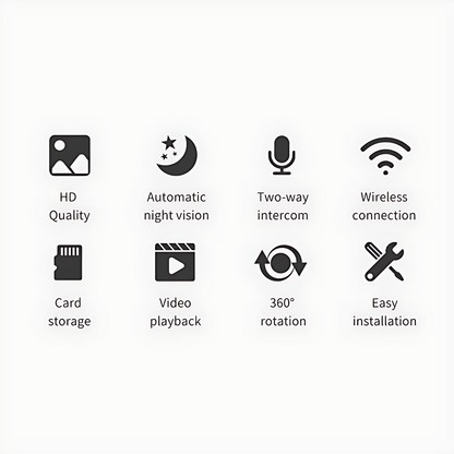 1080p Wifi Home Security Camera System Night Vision Cam