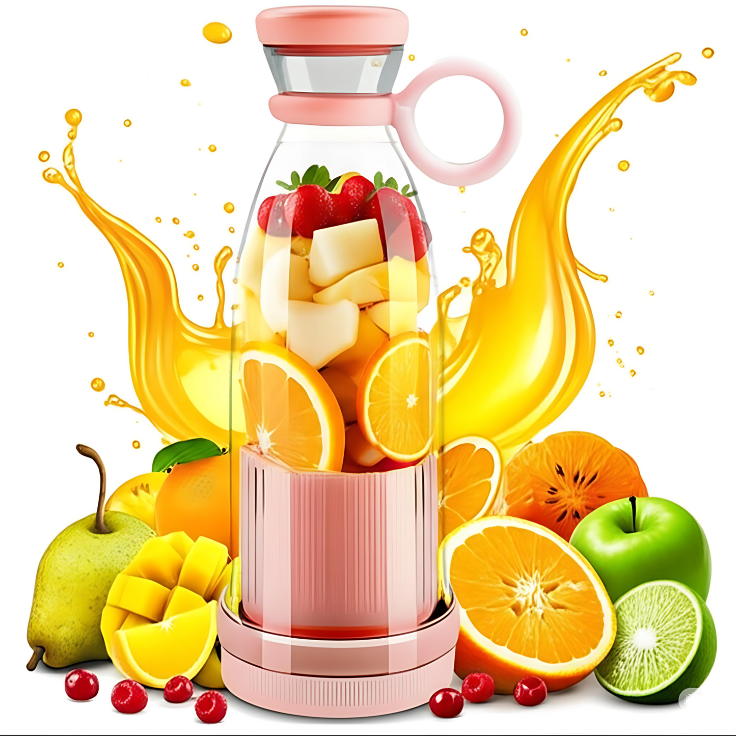 Mini Portable USB‑Rechargeable Juicer Blender