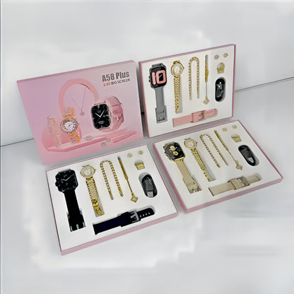A58 Plus 6 In 1 Smartwatch For Women & Girls