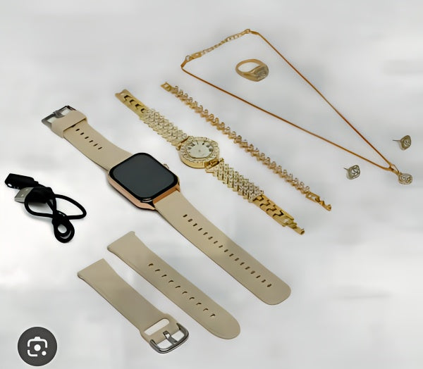 A58 Plus 6 In 1 Smartwatch For Women & Girls