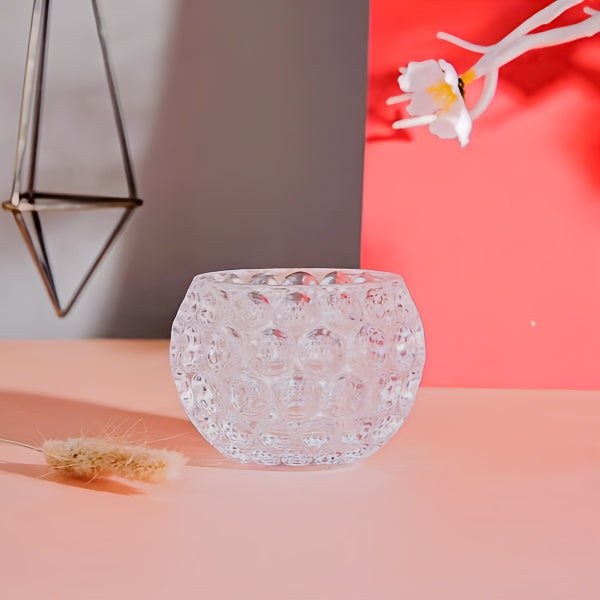 Amber Shine Crystal Tealight Candle Holder