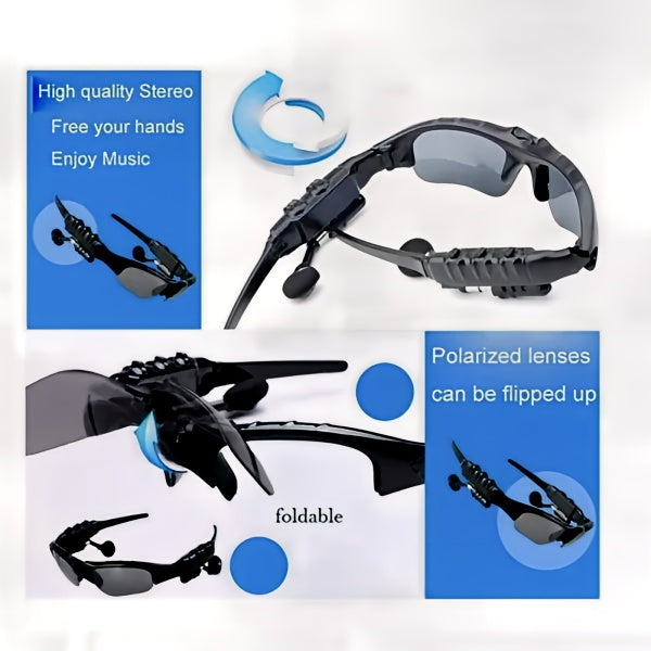 Bluetooth Sun Glasses With Headphones Connect With Mobile And Talk