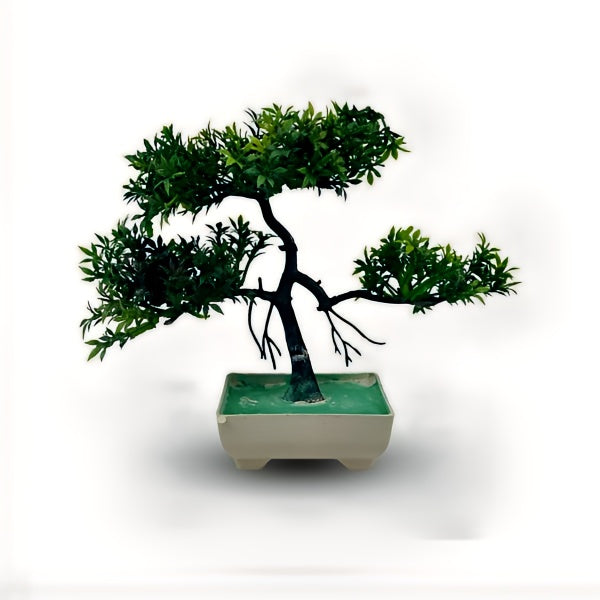 Green Artificial Bonsai Tree 1 Piece