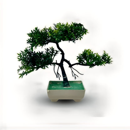 Green Artificial Bonsai Tree 1 Piece