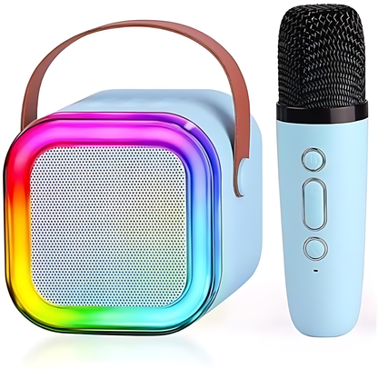 K12 Wireless Audio Microphone Bluetooth Speaker With Double Mic Random Color