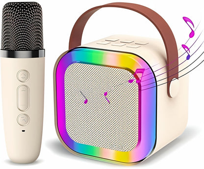 K12 Wireless Audio Microphone Bluetooth Speaker With Double Mic Random Color